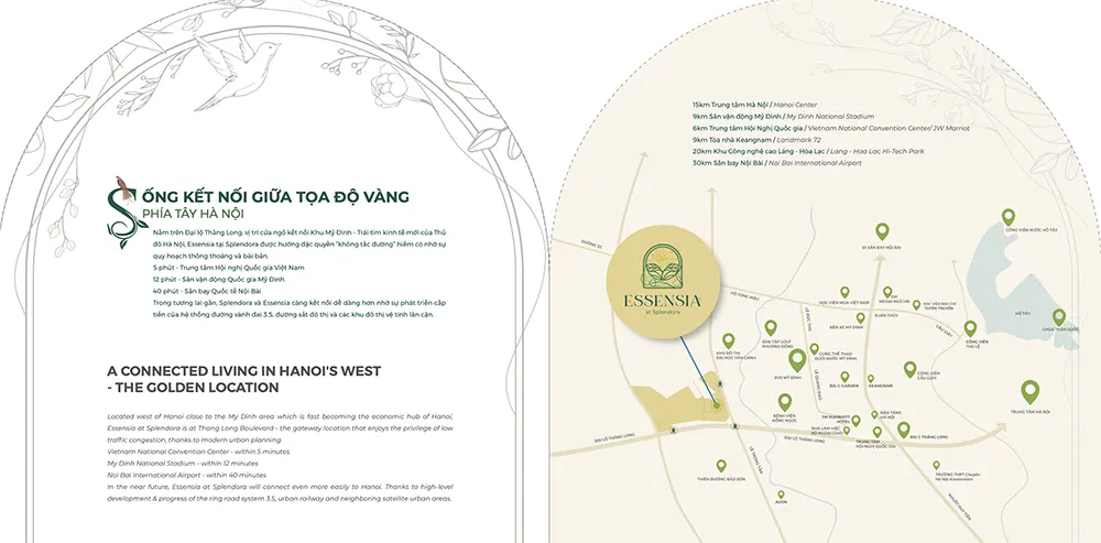 Vị trí dự án Essensia Splendora