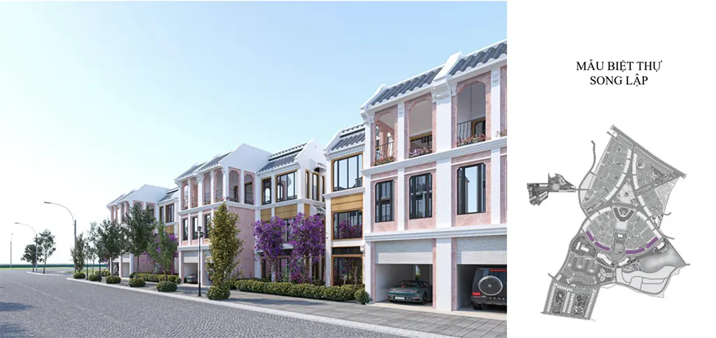 Mẫu biệt thự song lập