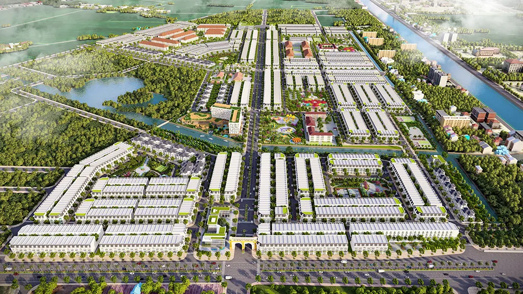 3 dòng sản phẩm chính của dự án là Shophouse, nhà phố và biệt thự