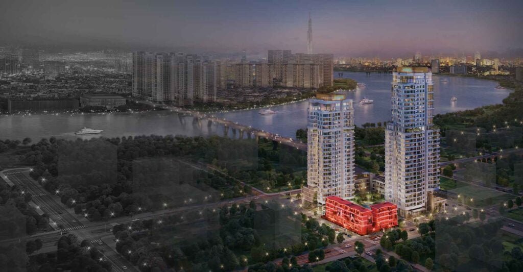Hình ảnh minh hoạ vị trí 13 căn Shophouse Thủ Thiêm Zeit River