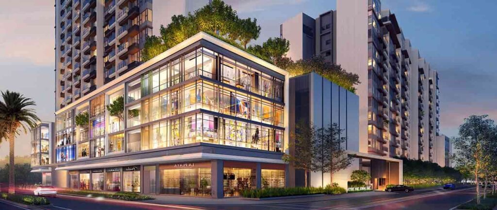 Hình phối cảnh Shophouse The Luxe Thủ Thiêm và Shophouse The River Thủ Thiêm