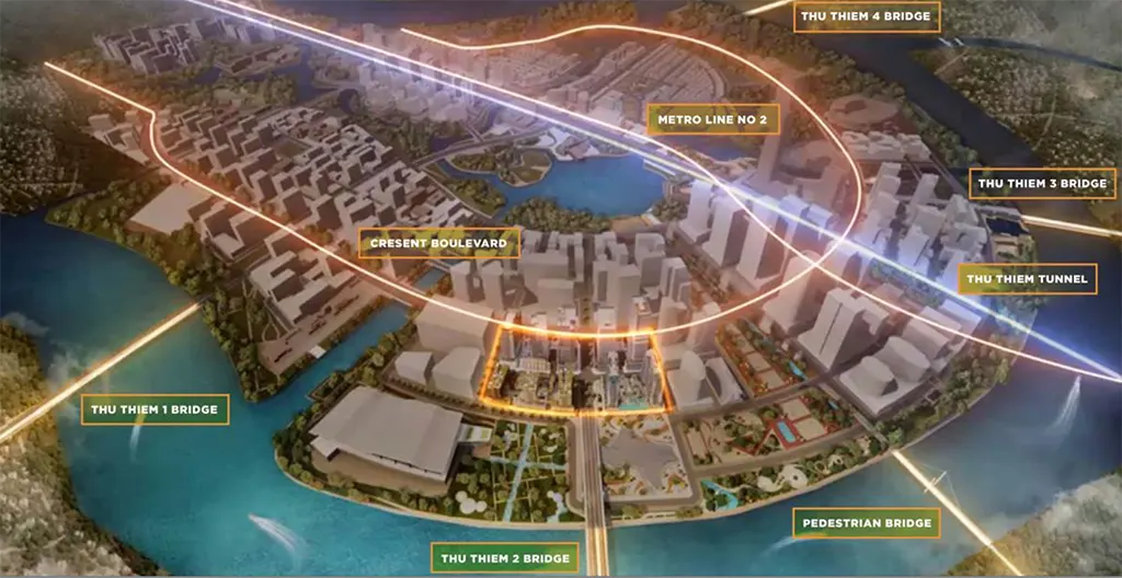 Khu chức năng số 1 là vị trí vàng của Thủ Thiêm