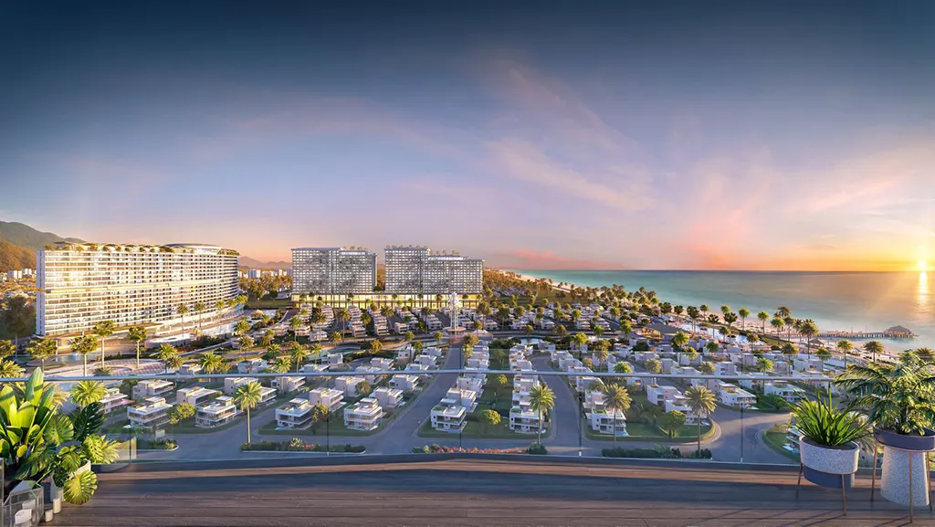 Toàn cảnh toà tháp Alaric Tower trong khu đô thị The Maris ở Vũng Tàu