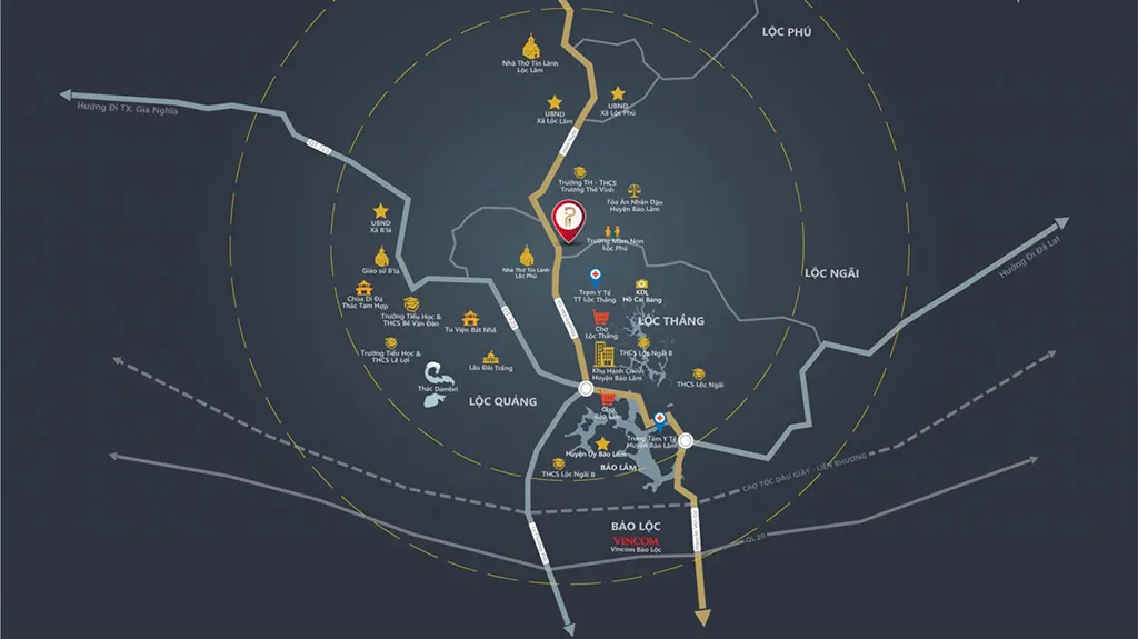 Vị trí dự án Palm Garden