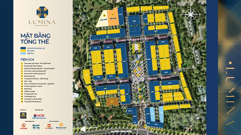 Mặt bằng tổng thể Lumina Grand Square 