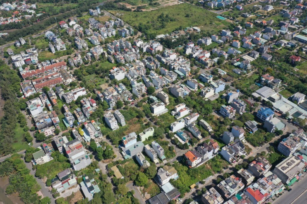 1 khu nhà phố mới đang được hình thành