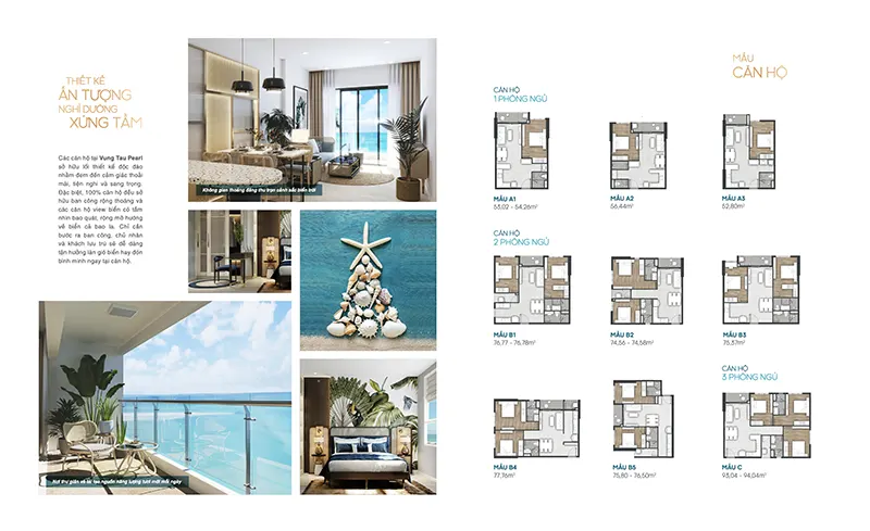 Mặt bằng căn hộ Vũng Tàu Pearl