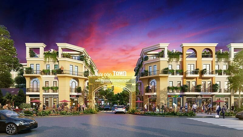 Hình phối cảnh cổng chào Sài Gòn Town