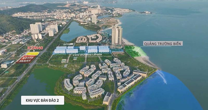 Vị trí dự án trong khu đô thị Halong Marina