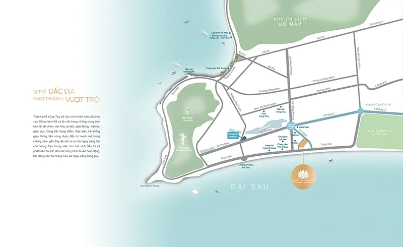 Bản đồ vị trí dự án tại trung tâm thành phố