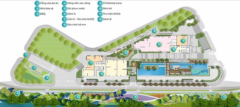 Tiện ích dự án tại tầng 1