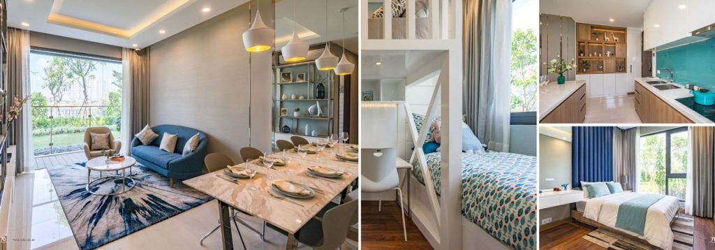 Hình ảnh căn hộ mẫu với những trang thiết bị ngoại nhập