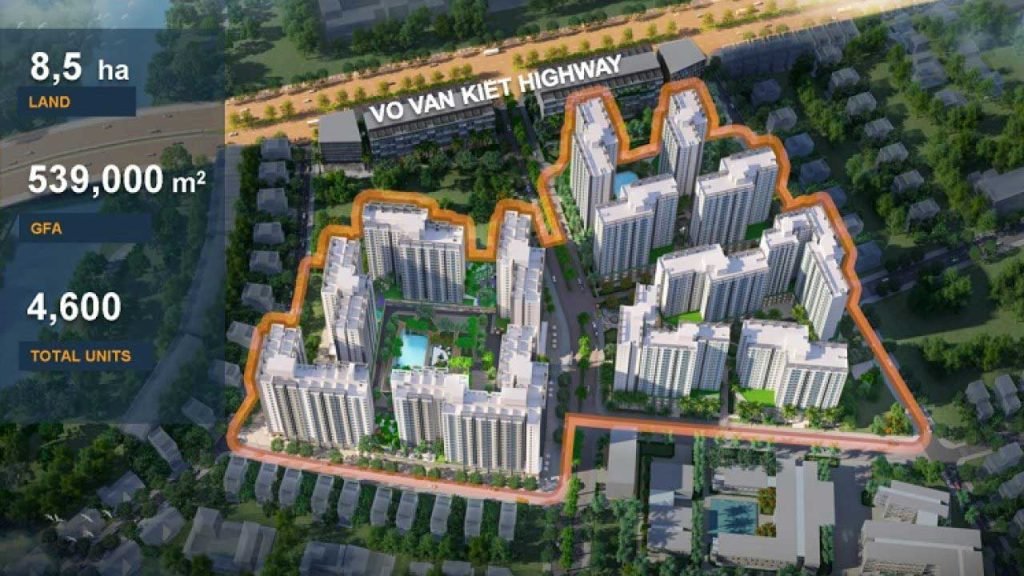 Hình phối cảnh khu căn hộ Akari City Bình Tân