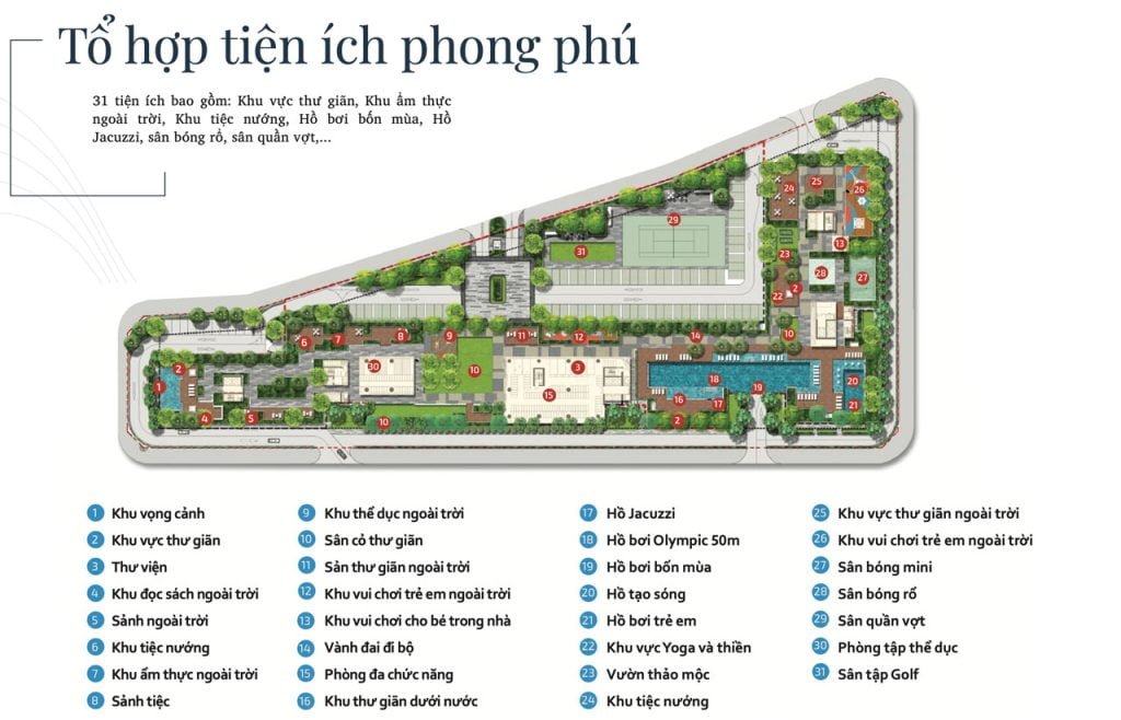 Tiện ích khu dân cư One Verandah