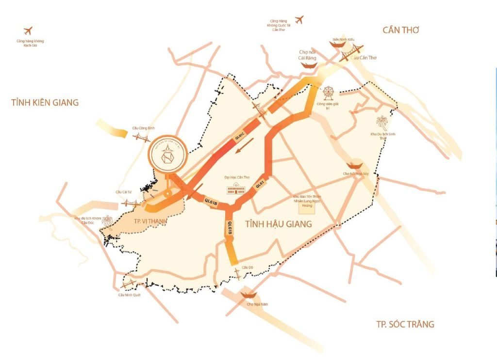 Vị trí chợ du lịch Xà No