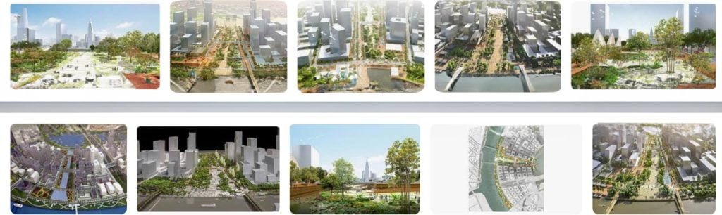 Một số hình ảnh minh hoạ quảng trường trong tương lai