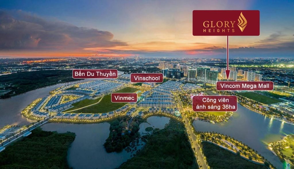 Vị trí khu căn hộ Glory Heights trong khu đô thị Vinhomes Grand Park