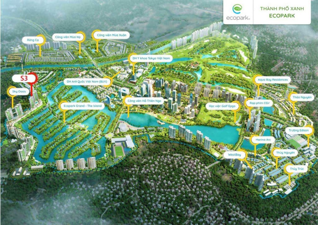 Tiện ích khu dân cư Ecopark