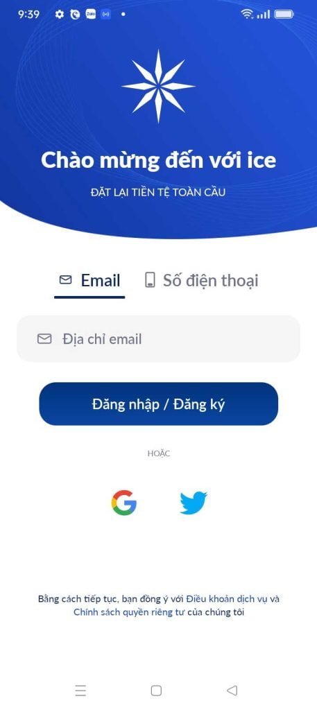 Bước 1 đăng ký thành viên Ice Network