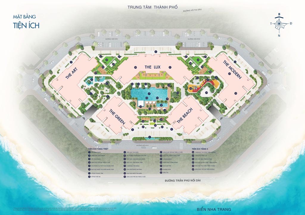 Mặt bằng tiện ích dự án