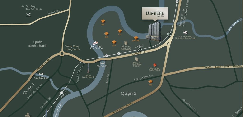 Vị trí dự án Lumiere Riverside