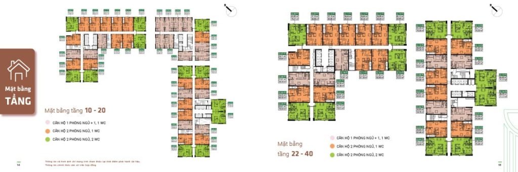 Mặt bằng căn hộ Picity Sky Park