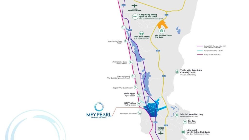 Vị trí dự án Meypearl Harmony Phú Quốc