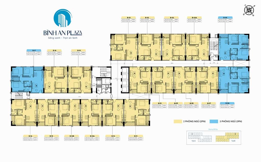 Mặt bằng tầng 12-12A