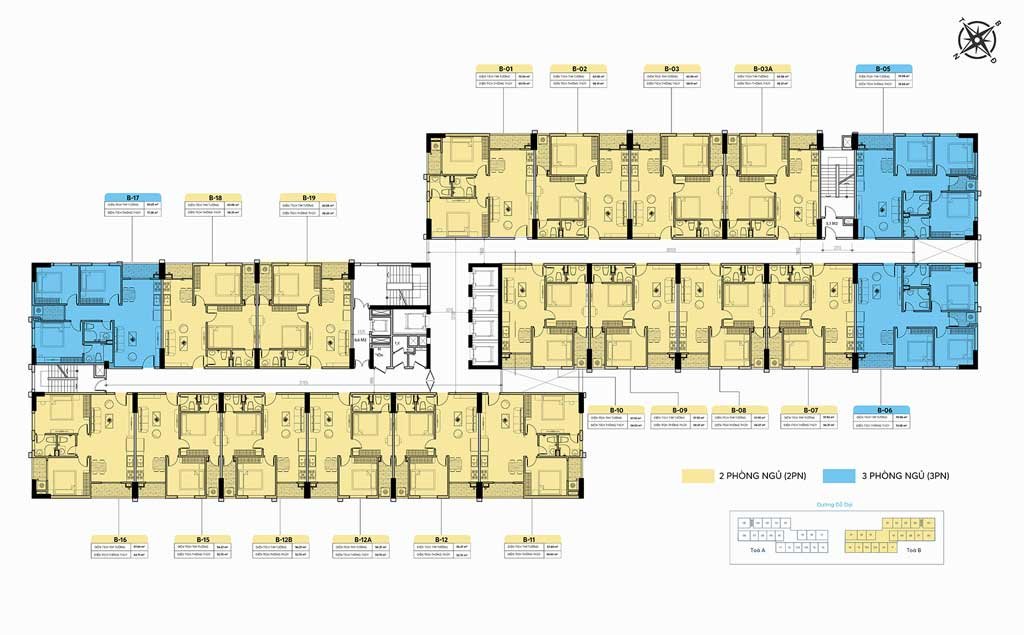Mặt bằng tầng 15-23