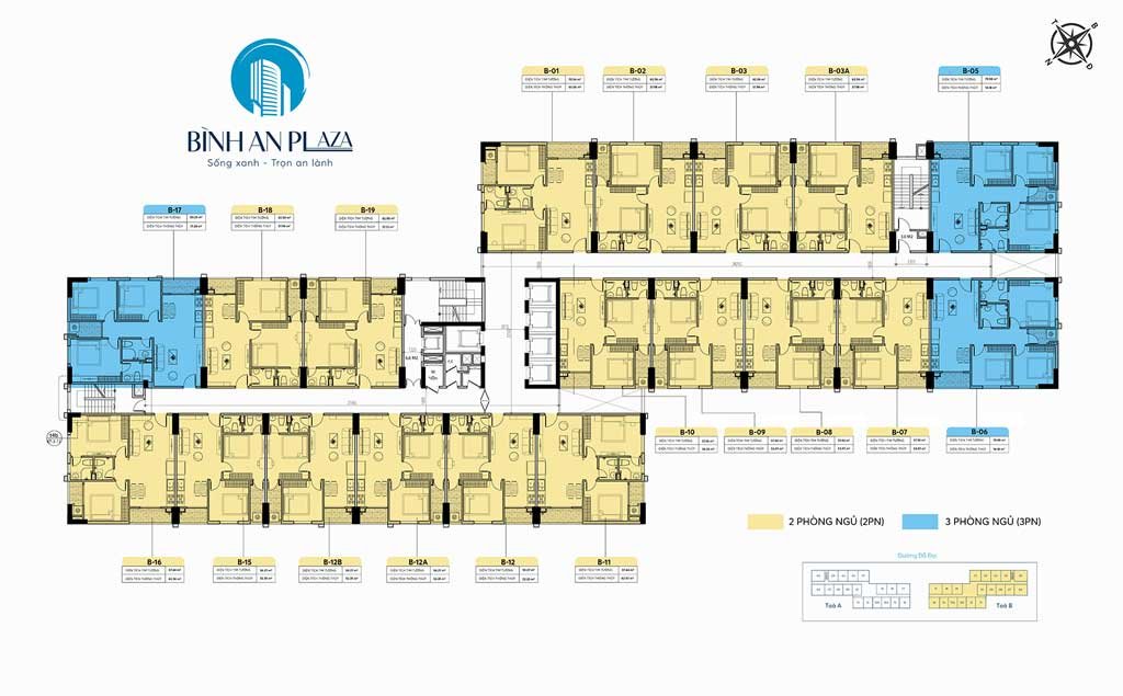 Mặt bằng tầng 4-11