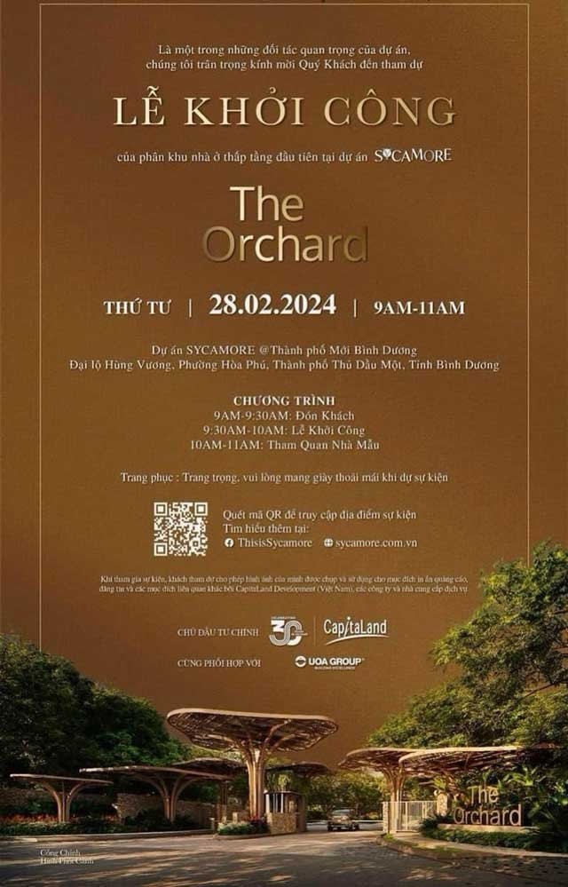 Lễ khởi công The Orchard