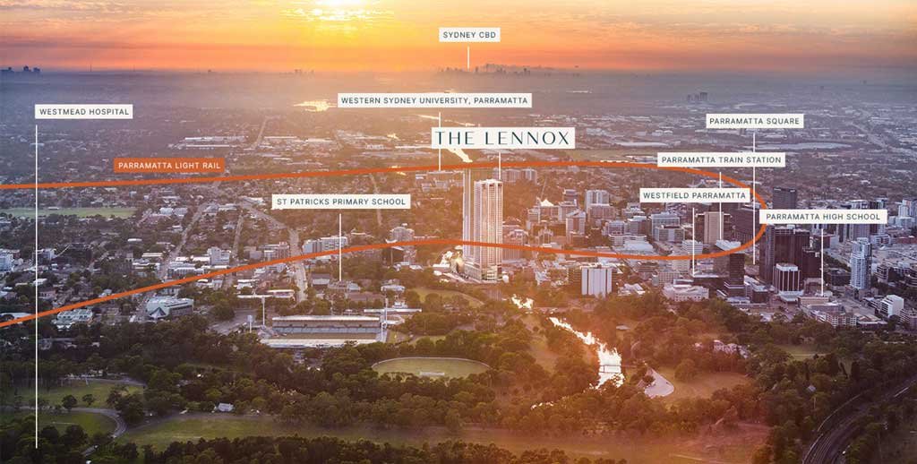 Vị trí dự án The Lennox Parramatta