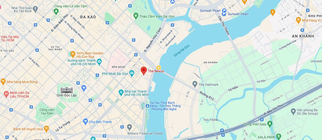 Bản đồ vị trí toà văn phòng The Nexus