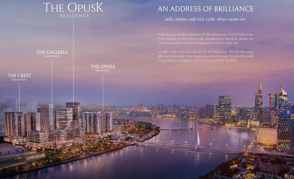 Văn phòng The Opusk Thủ Thiêm trong dự án The Metropole Thủ Thiêm