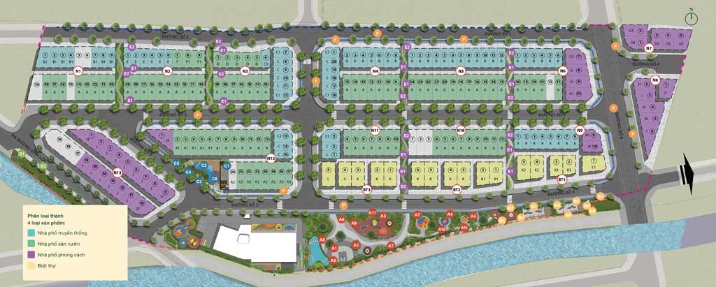 Mặt bằng dự án The Meadow Bình Chánh