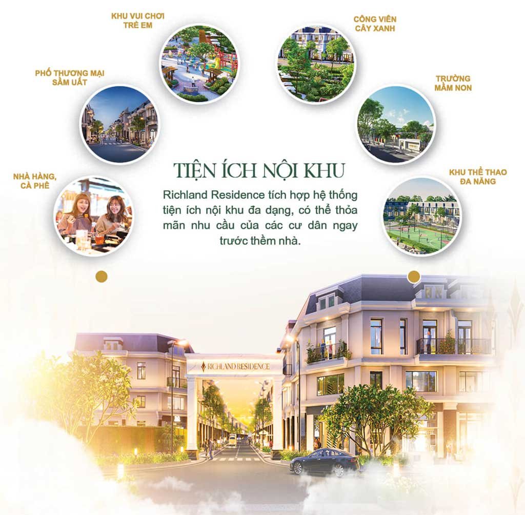 Tiện ích khu dân cư Richland Residence Bến Cát