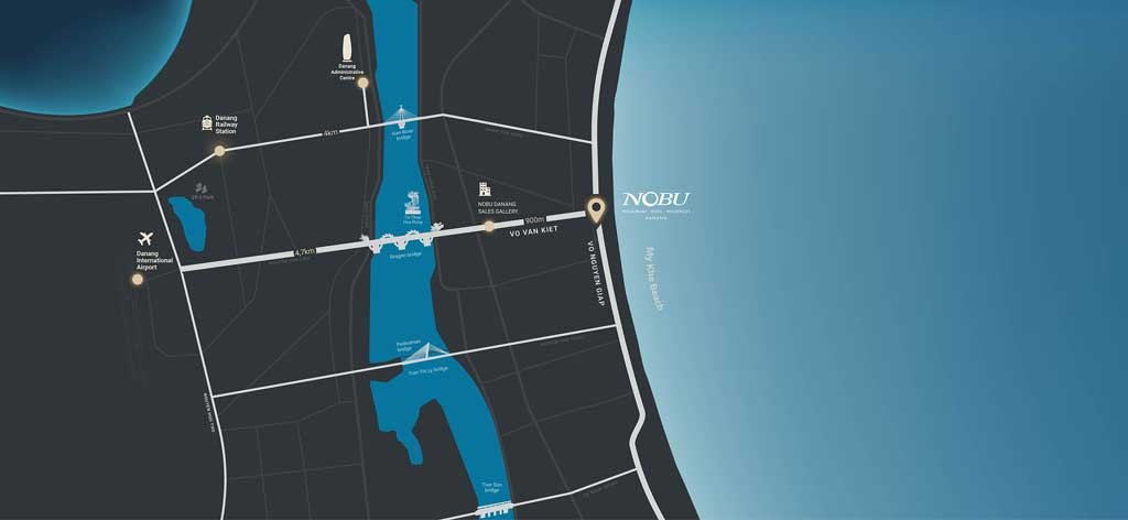 Bản đồ vị trí dự án Nobu Đà Nẵng