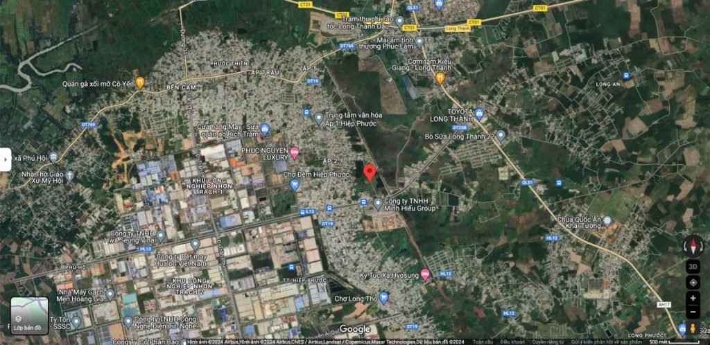 Bản đồ vị trí dự án Spring Village Nhơn Trạch