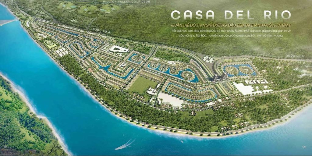 Hình phối cảnh dự án Casa Del Rio Hoà Bình