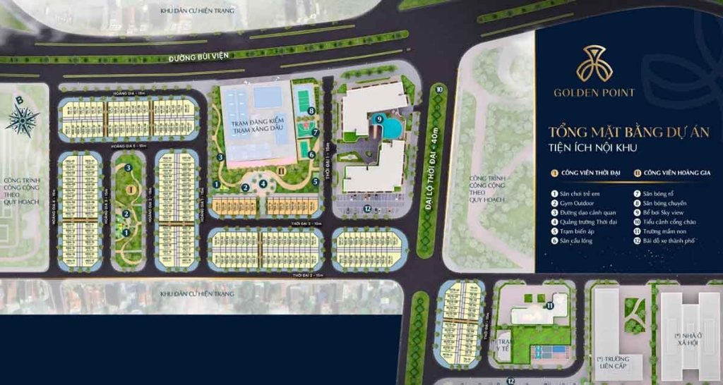 Mặt bằng dự án Golden Point Hải Phòng