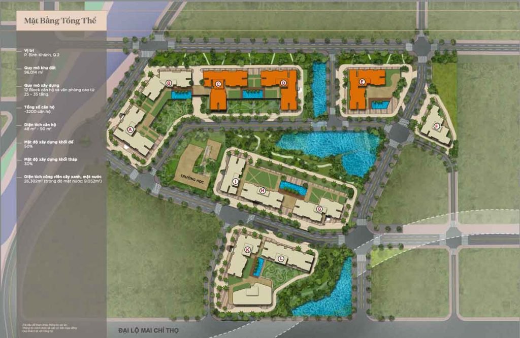 Mặt bằng dự án The East Valley