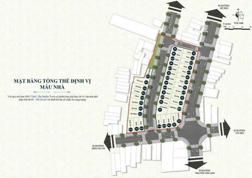 Mặt bằng dự án The Stellar Town
