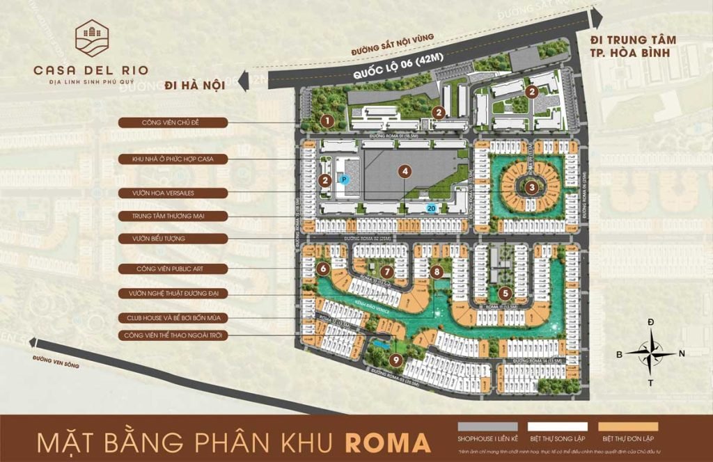 Mặt bằng phân khu Roma