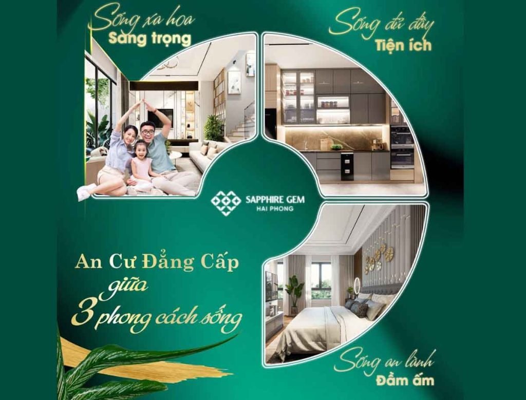Tiện ích khu dân cư Sapphire Gem Hải Phòng