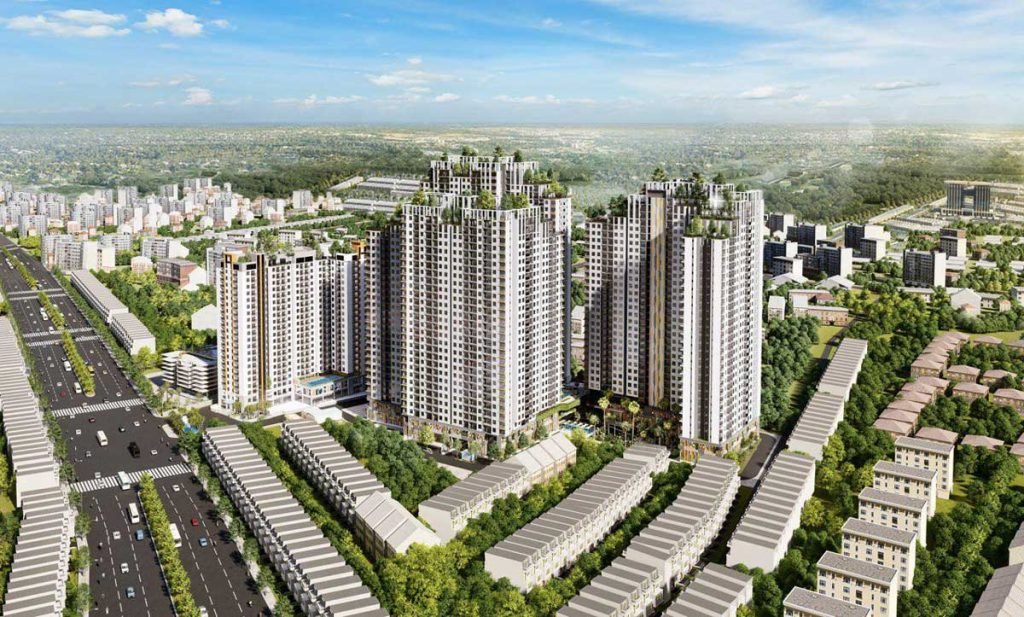 Hình phối cảnh dự án căn hộ Legend Complex Bình Dương