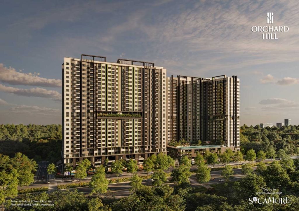 Hình phối cảnh khu căn hộ Orchard Hill Bình Dương