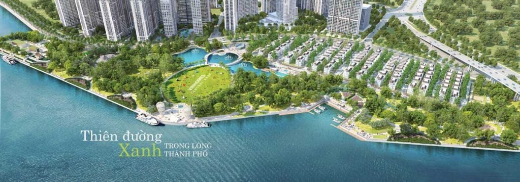 Hình phối cảnh khu biệt thự Vinhomes Tân Cảng