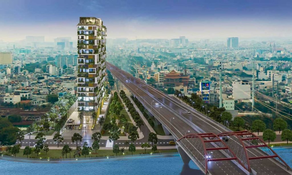 Hình phối cảnh toà tháp căn hộ Central Home Saigon