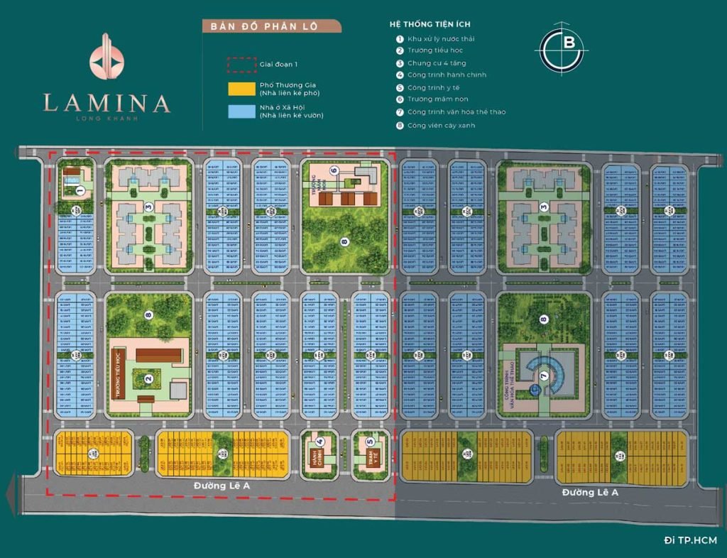 Mặt bằng dự án Lamina Long Khánh