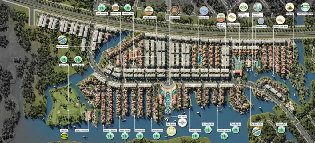 Mặt bằng tổng thể dự án Gold Coast Vũng Tàu